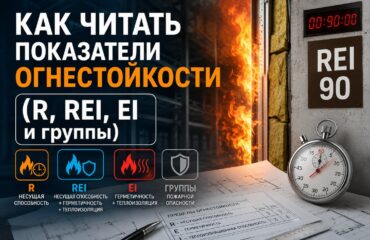 Предел огнестойкости R, RE, REI, EI Как читать показатели огнестойкости R, RE, REI, EI и группы